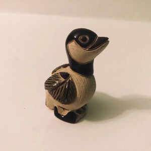 Vtg Mini Artesania Rinconada Goose Art Pottery Figurine 2.75  Inch Tall